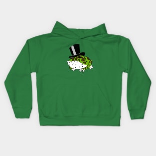 Tophat Pacman Frog Kids Hoodie